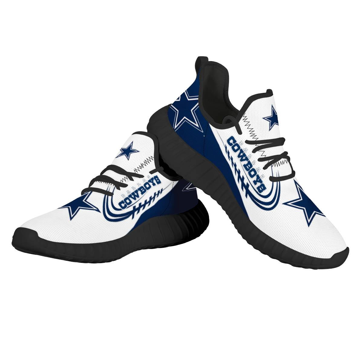 Men's Dallas Cowboys Mesh Knit Sneakers/Shoes 011